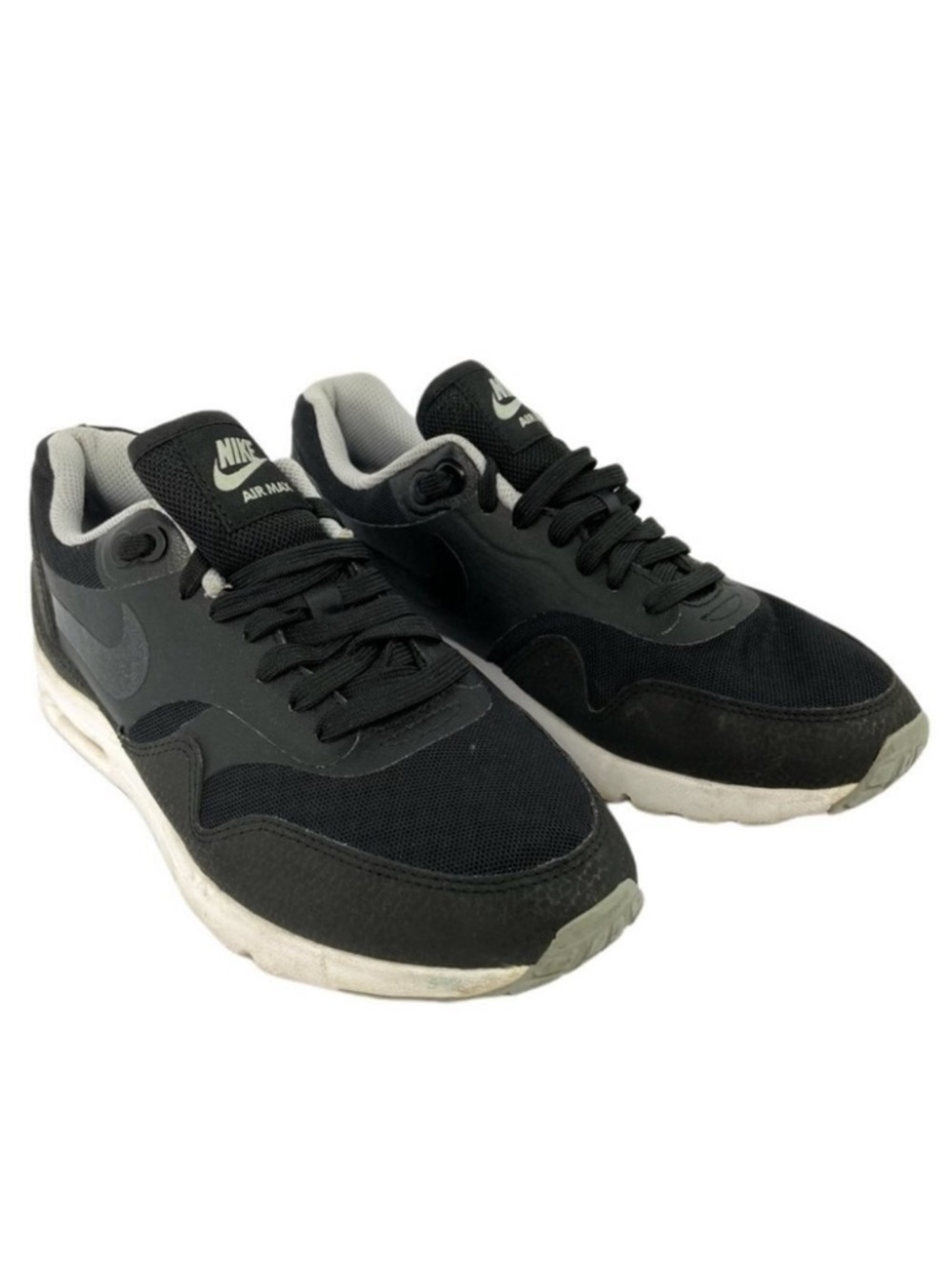NIKE Air Max 1 Ultra Essentials‎ Runnings Shoes Size 7.5 Black Fitness Cushioned